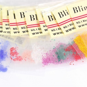 Produits les plus vendus, grand emballage, 1 kg par sac, paillettes de verre pour nail art de 1,1 mm, poussière de verre pour la décoration des ongles - Product Image 5