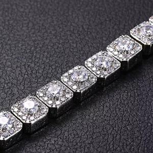 Bracelet Tennis en Argent Sterling 925 avec Moissanite, Chaîne à Maillons, Bijou Hip Hop Tendance, Accessoire de Luxe Scintillant de Créateur - Product Image 5