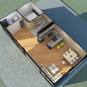 Casa Container a Due Piani di 40 Piedi Rivestita in Legno per Abitazione Familiare in un Ambiente Forestale - Product Image 5