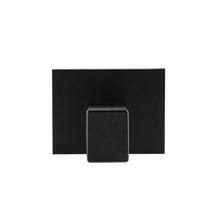 Ensemble d'accessoires de salle de bain en acier inoxydable noir mat, luxe, 6 pièces, support, étagère, fabriqué en Chine, décoration de salle de bain, bambou