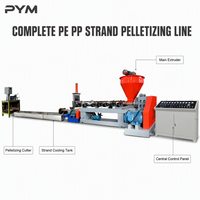 Ligne de granulation économique pour PE et PP, vis simple de 90 mm pour les startups de recyclage