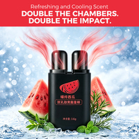 Inhalateur nasal Jujuyn à la menthe poivrée et au menthol avec double orifice, aromathérapie pour l'énergie