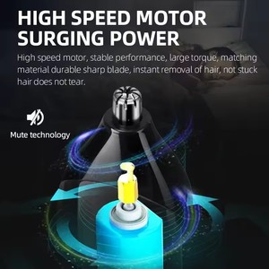 Tondeuse à poils de nez électrique rechargeable professionnelle <span class=keywords><strong>KEMEI</strong></span> <span class=keywords><strong>KM</strong></span>-<span class=keywords><strong>1407</strong></span> 3 en 1, tondeuse multifonctionnelle pour hommes, rasoir à barbe - Product Image 4