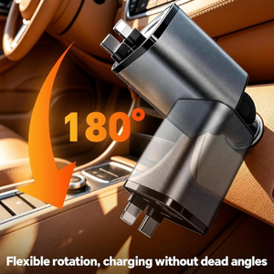 <span class=keywords><strong>Cargador</strong></span> Rápido para Auto con <span class=keywords><strong>4</strong></span> Puertos de Encendedor de 12V para Cargar Múltiples Dispositivos Simultáneamente, Compatible con Galaxy y Pixel - Product Image 5