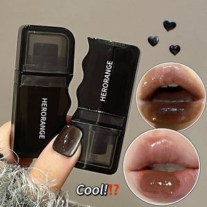HERORANGE ลิปกลอสเนื้อฉ่ำวาว 6 สี ให้ลุคกระจกเงา ปากอิ่มฟู สำหรับแต่งหน้าฤดูใบไม้ร่วงและฤดูหนาว - Product Image 1