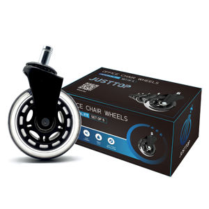 Ruote piroettanti per sedie da ufficio ruote di ricambio per sedie in gomma per pavimenti e moquette in legno duro, sedia da ufficio per impieghi gravosi <span class=keywords><strong>Ca</strong></span> - Product Image 4