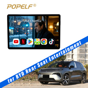 Moniteur d'appuie-tête de voiture Android 13.0, 13,3 pouces, écran tactile HD 8 cœurs, WiFi, BT, TV de voiture, tablette pour siège arrière, haut-parleur intégré, DC pour véhicules électriques - Product Image 1