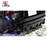 Pour Lexus IS350 2021 2022 2023 2024 diffuseur de pare-chocs à lèvre arrière Bodykit Spoiler ABS matière plastique pièces de voiture