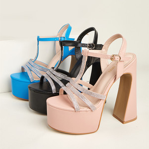 2023 Summer New European, American and Roman Models Pole Dance 15CM High Sandals High Heels Women's <b>Shoes</b> - Product Image 2