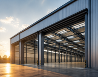 Entrepôt à structure en acier moderne haute résistance pour applications industrielles lourdes, ateliers et fermes