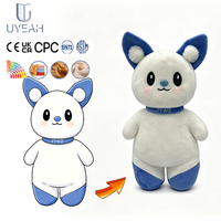 Uyeah CE Peluche Loup Husky Personnalisée, Chaude et Écologique, Mignonne et Kawaii, Mini Jouet en Peluche Souple pour Bébé