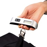 Balances électroniques portables LCD 50KG suspendues balance à bagages numérique de voyage Portable pour valises