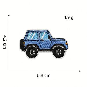 Blue Series Embroidery Patch Cloth Sticker Graffiti Decoration with Hot Melt Adhesive for Hat <b>Computer</b> <b>Accessory</b> - Product Image 5