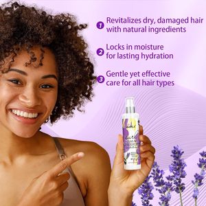 Acondicionador sin Enjuague Anticaspa al por Mayor, Hidrata y Suaviza el Cabello, Spray para el Cuidado del Cabello con Aroma a Lavanda, Repara el Cabello Dañado - Product Image 4