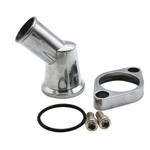 Raccord de tuyau d'eau en aluminium à 135 degrés pour système de refroidissement du moteur Chevrolet 327 350 454 396 - Product Image 1