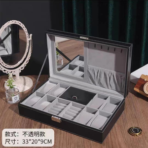 Biểu tượng tùy chỉnh 8 + 2 khe cắm hộp đồng hồ bìa với mở cửa sổ hiển thị PU da lưu trữ cổ tay đồng hồ và đồ trang sức trường hợp - Product Image 2