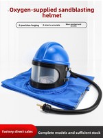 Casque de protection pour sablage avec système de filtration d'air et régulateur – Ensemble complet