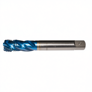 Tape Tapered <b>Thread</b> <b>Tap</b> 40 Degree Helix For Blind Holes ISO 228 Tolerance Top Blue Coated Gas <b>Thread</b> - Product Image 2