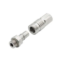 Conector de Fluidos para Dispositivos Médicos con Bloqueo Automático de Empuje y Tracción