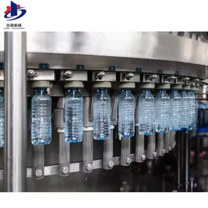 ماكينة تعبئة زجاجات مياه الشرب SUS304 3 في 1 آلية من المصنع مباشرة خط إنتاج تعبئة وتعبئة المياه