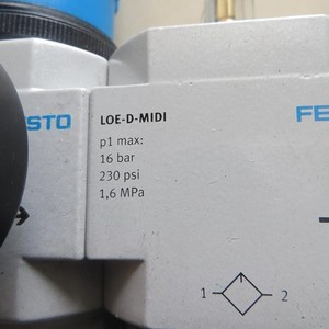 Regulador de Presión Festo LFR-D-MIDI con Lubricador LOE-D-MIDI y Manómetro 0-1.6MPa, Piezas Neumáticas - Product Image 2
