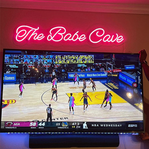 Insegna Luminosa LED Personalizzata, Decorazione Murale a Specchio <span class=keywords><strong>con</strong></span> <span class=keywords><strong>Parole</strong></span> al Neon Rosa, Fornitore Cinese - Product Image 6