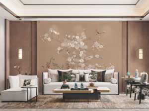 <span class=keywords><strong>Tapisserie</strong></span> Brodée Scène Naturelle Artisanat Traditionnel Textile de Luxe pour Salon Bureau - Product Image 2