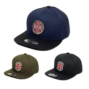 Ayarlanabilir düz Hip Hop şapka düz 6 Panel şapkalar özel spanback şapkalar şapka nakış Logo ile