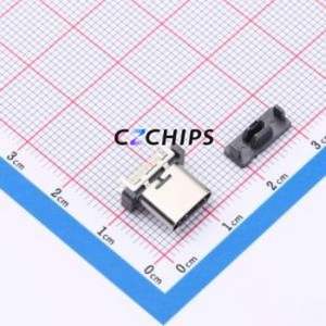 HX-TYPE-<b>C</b> 16P 180 LC-<b>B</b> H9.3 <b>USB</b> Connector Through hole Component (THT) Connector Type-<b>C</b> Female Through Hole 16P - Product Image 1