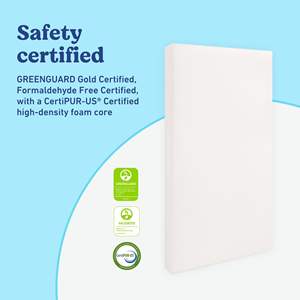 Produk balita Cina grosir anak-anak Harga tidur tempat tidur bayi busa memori kasur tidur Topper bayi ukuran kecil kasur bayi - Product Image 3