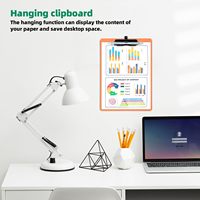 Portapapeles de Plástico A4 de Buena Calidad con Soporte para Bolígrafo, Almacenamiento Impermeable, Organizador de Documentos Portátil para Enfermería y Oficina