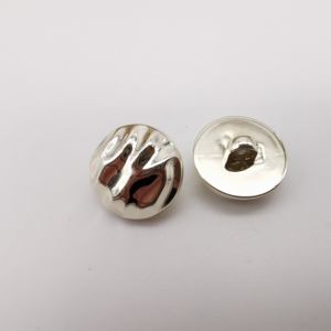 ABS Plastic 18mm 4-Holes Lead Free Round Electroplated <b>Buttons</b> - Product Image 2