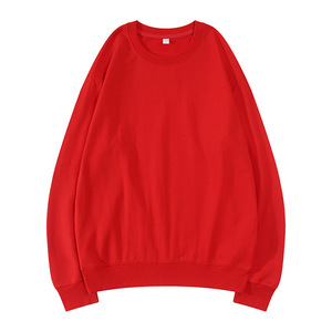 เสื้อสเวตเตอร์คอกลม 520 กรัม ผ้าฝ้ายบุขนแกะ สำหรับชุดทำงานฤดูใบไม้ร่วงฤดูหนาว - Product Image 4