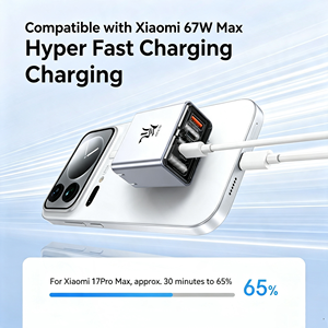 Chargeur rapide Nubia RedMagic 67W GaN, adaptateur de charge rapide 65W compatible avec iPhone, MacBook, Xiaomi, Samsung, Lenovo, RedMagi - Product Image 1