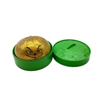 Jouet à presser monstre vert pelucheux de Noël 8,5 cm, anti-stress, boîte surprise, style Grinch mignon, cadeau amusant, vente en gros pour les fans