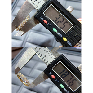 อาซูโอ 18K ทองคำขาวแท้ ทองคำเหลือง เพชรธรรมชาติ 0.72 กะรัต เครื่องประดับสำหรับใส่ทุกวัน แหวน ของขวัญสำหรับงานวันเกิดของผู้หญิง - Product Image 5