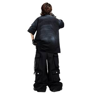 Ropa de Hip-Hop para Niños, Estilo Moderno, Retro, con Personalidad, Traje de Hip-Hop Urbano para Actuaciones de Baile - Product Image 5