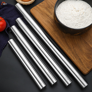 Rodillo de Acero Inoxidable Antiadherente y Ecológico XL-Baking Tools con Mango Metálico para Fondant, Masa de Pastel, Pizza y Repostería - Product Image 4