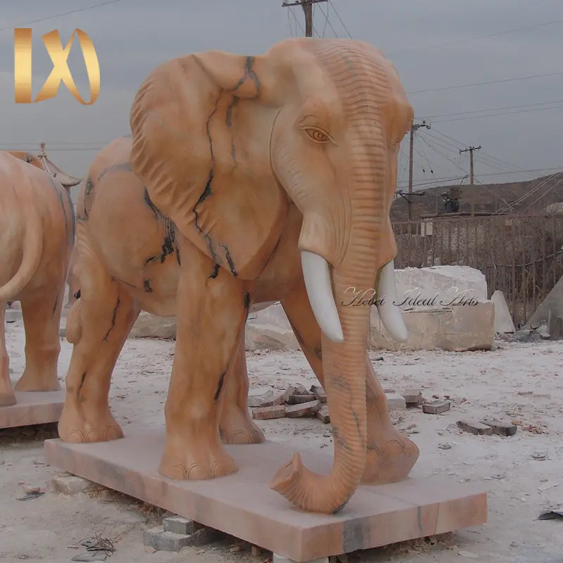 Ideal arts novo elefante estatueta estátua marmo elefante para venda