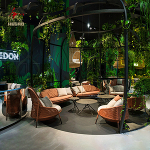 Villia-muebles modernos de aluminio para exteriores, conjunto de sofá de ratán para jardín, Hotel y piscina - Product Image 5