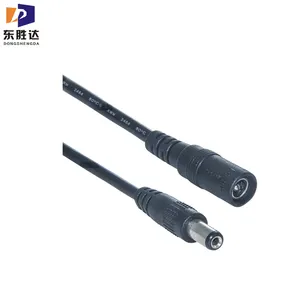 Tùy chỉnh không thấm nước mở rộng cáp nam DC điện Pigtail 5.5*2.5 mét kết nối cáp DC mở rộng kết nối