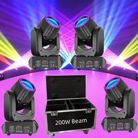 Projecteurs LED DMX512 200W Mini Moving Head à Effet Arc-en-ciel avec Télécommande, Éclairage Professionnel DJ 110V-220V pour Spectacles Scéniques