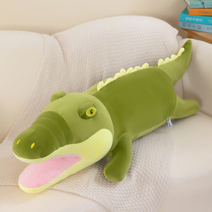 Peluche <span class=keywords><strong>crocodile</strong></span> réaliste à poser, coussin long et doux, idéal pour la sieste, cadeau confortable pour la décoration de chambre d'enfant, vente en gros - Product Image 5