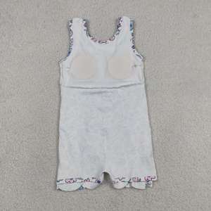 En Stock Vestido Corto de Yoga para Niñas con Lazo y Flores Rosas y Azules, Ropa Deportiva al por Mayor, Nueva Moda, Ropa Deportiva Infantil de Boutique - Product Image 4