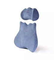Coussin de soutien lombaire gonflable en mousse à mémoire de forme pour siège de voiture de bureau à domicile oreiller de dos de chaise d'hôtel