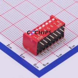 NDP-08UV DIP Switch Through hole Component (THT) Switch Piano Key Single Pole Single Throw 8 PC Pin - Product Image 1