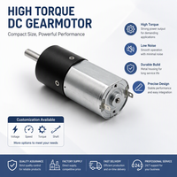 Motor Gear Logam Mikro Mini 16mm 3V 6V 12V Torsi Tinggi Kebisingan Rendah Gearbox Pengurang Elektrik untuk Robotika DIY