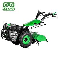 Cultivateur diesel multifonction puissant, motoculteur monoculture, tracteur à conducteur marchant 15 CV MDT740