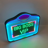Panneau d'affichage numérique LED programmable personnalisé pour service VIP de bouteilles, avec application pour messages DIY, idéal pour les boîtes de nuit