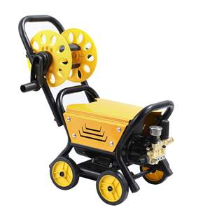 แฮปปี้เครื่องล้างรถยนต์ไฟฟ้าแรงดันสูงสีเหลืองขนาดเล็กใช้ในครัวเรือนแปรงล้างรถเชิงพาณิชย์สำหรับร้านล้างรถ - Product Image 2